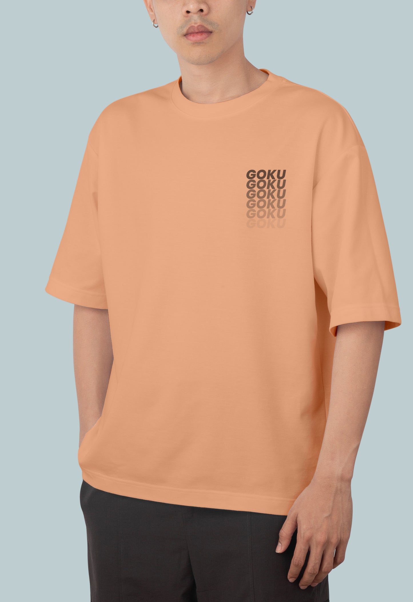 Peach Goku Oversize Tshirt