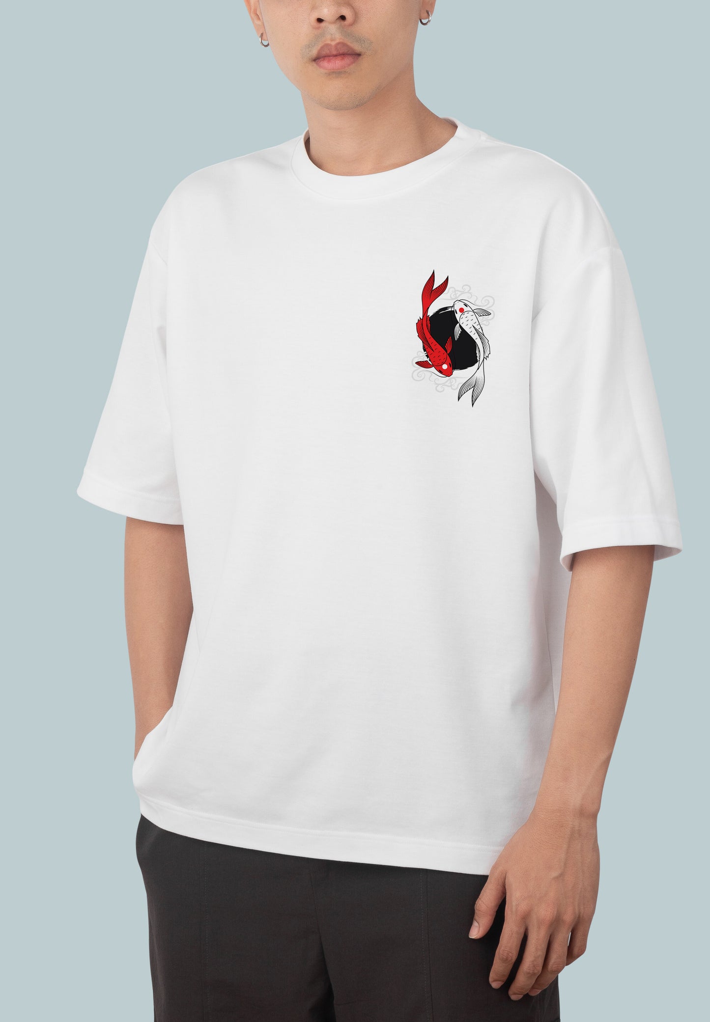 Japanese Koe Fish Oversize Tshirt