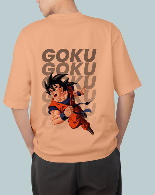 Peach Goku Oversize Tshirt