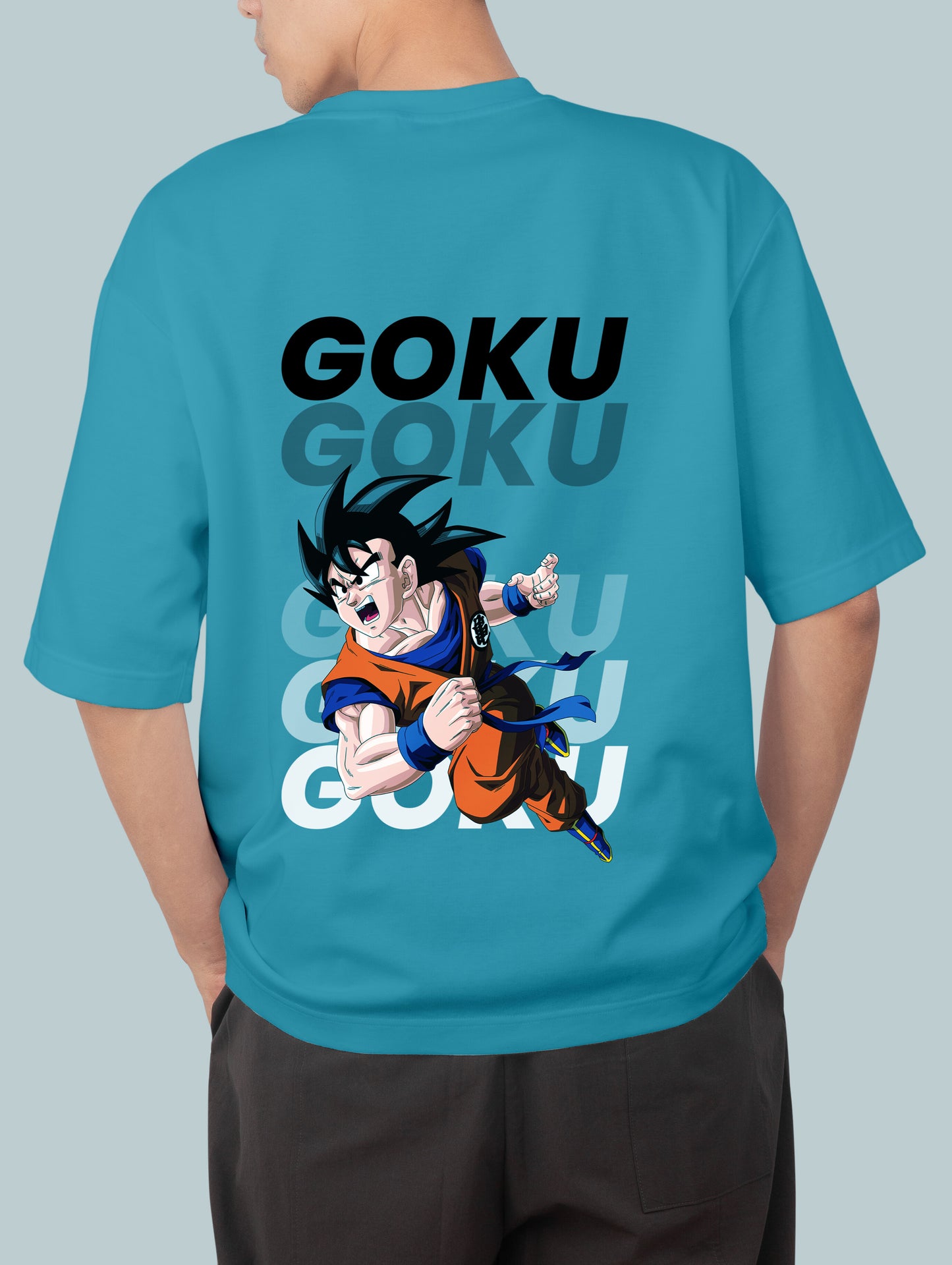 Blue Goku Oversize Tshirt