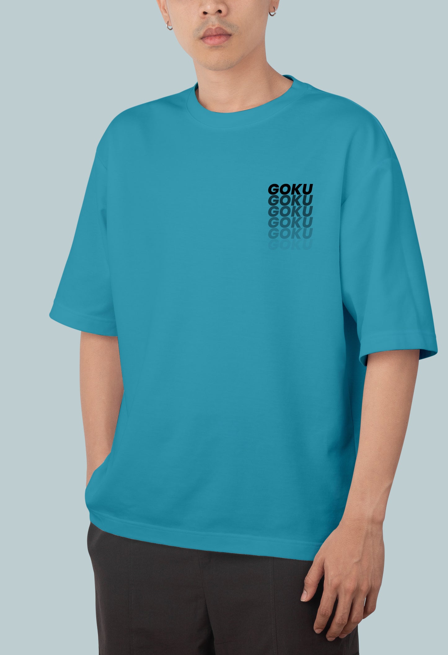 Blue Goku Oversize Tshirt