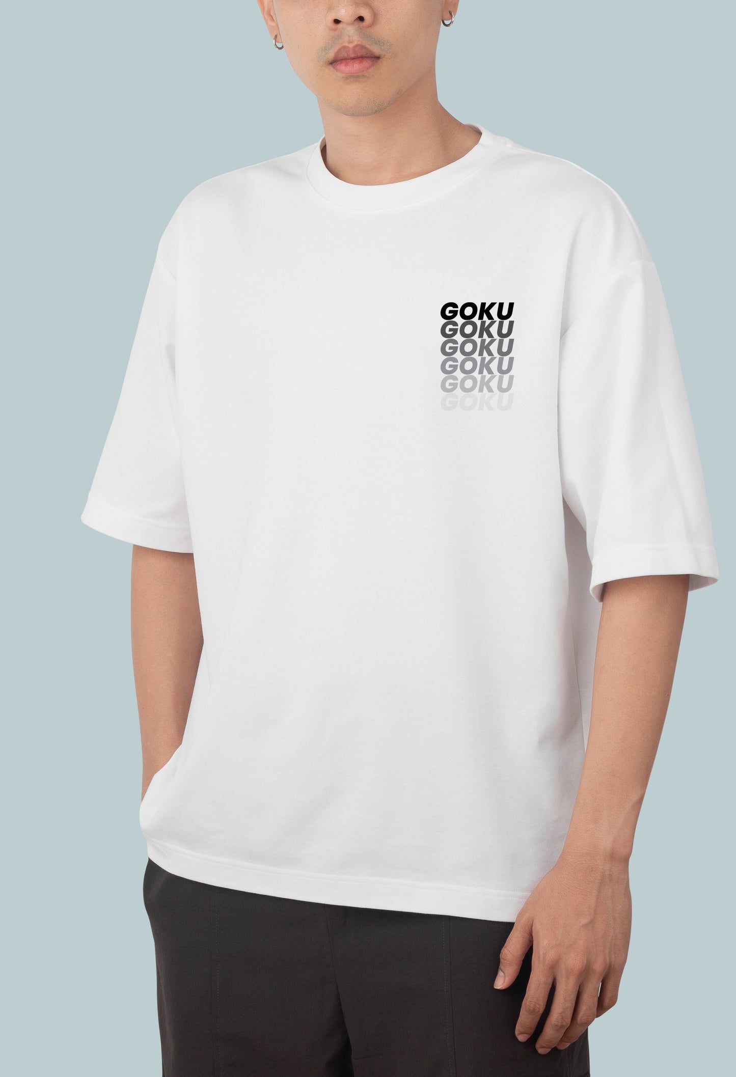 White Goku Oversize Tshirt