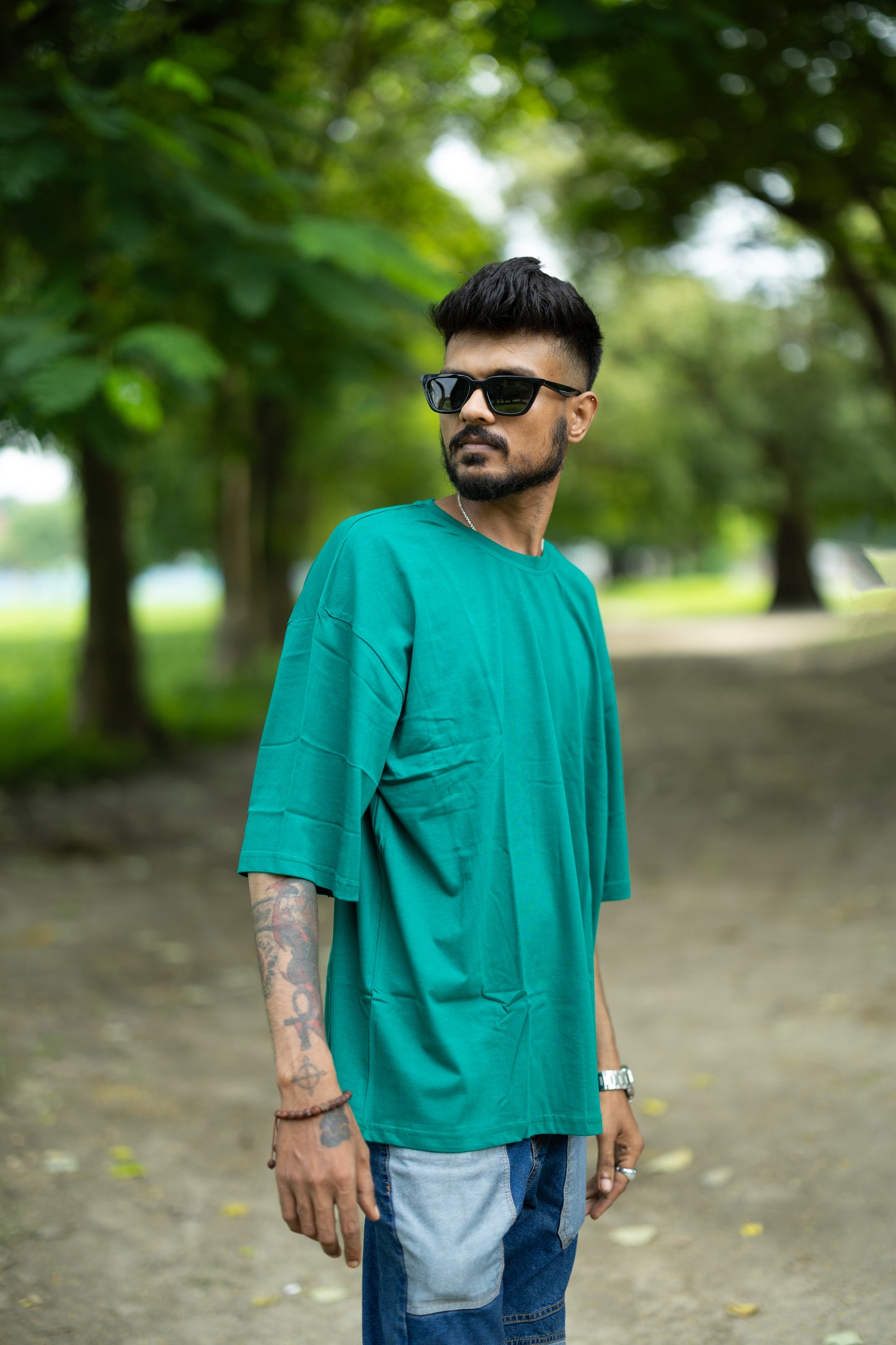 Solid T-Shirt Moss Green