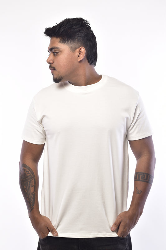 White Regular Tshirt 240 GSM