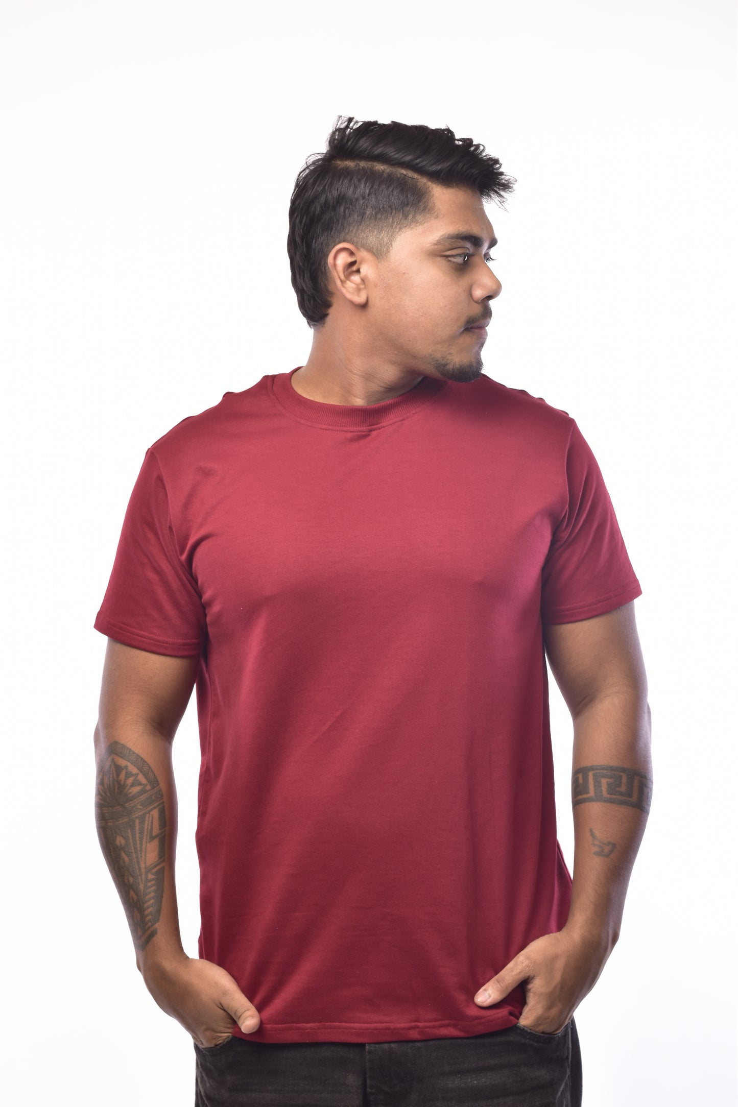 La Maroon T shirt Regular 240GSM