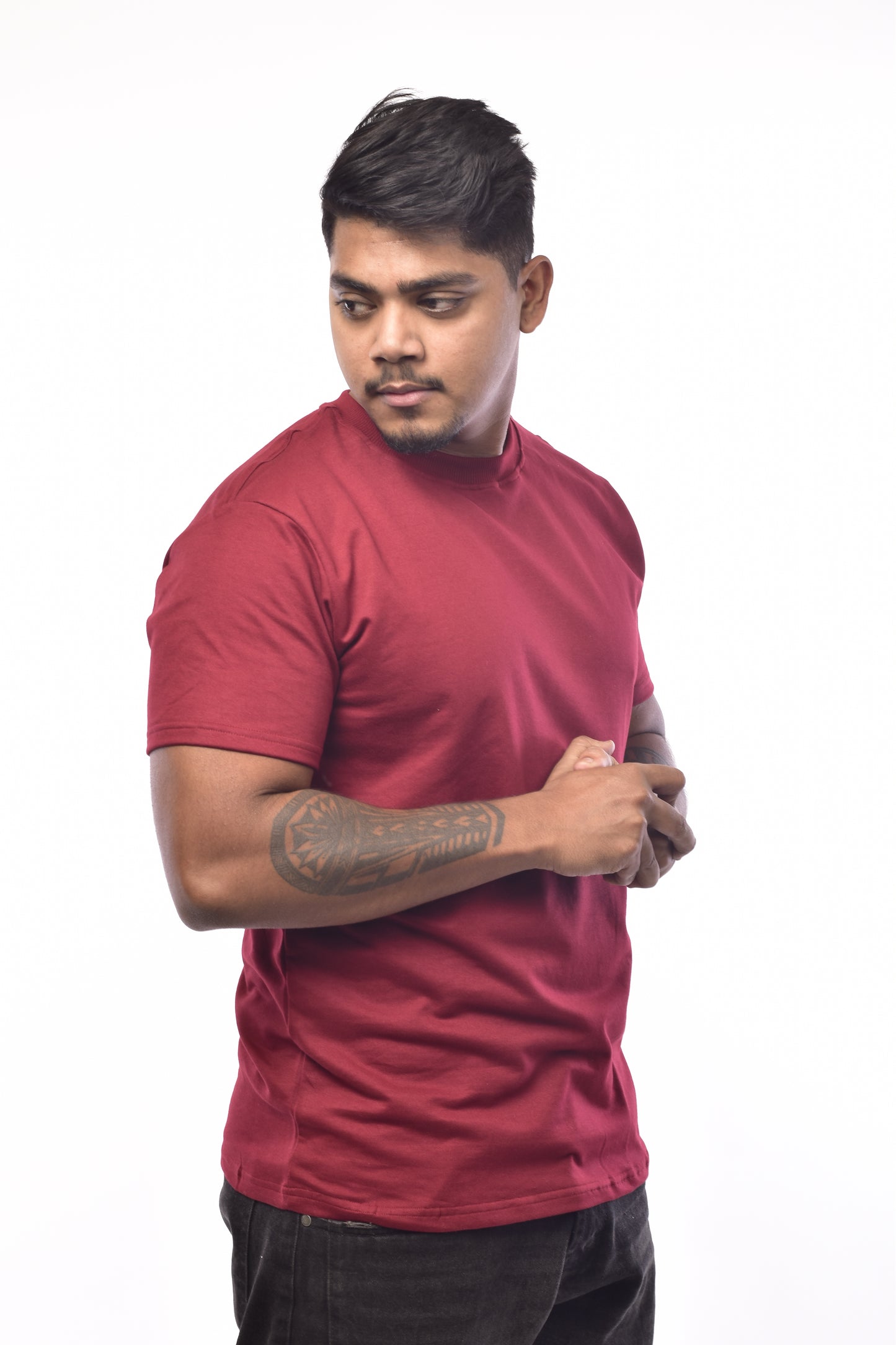 La Maroon T shirt Regular 240GSM