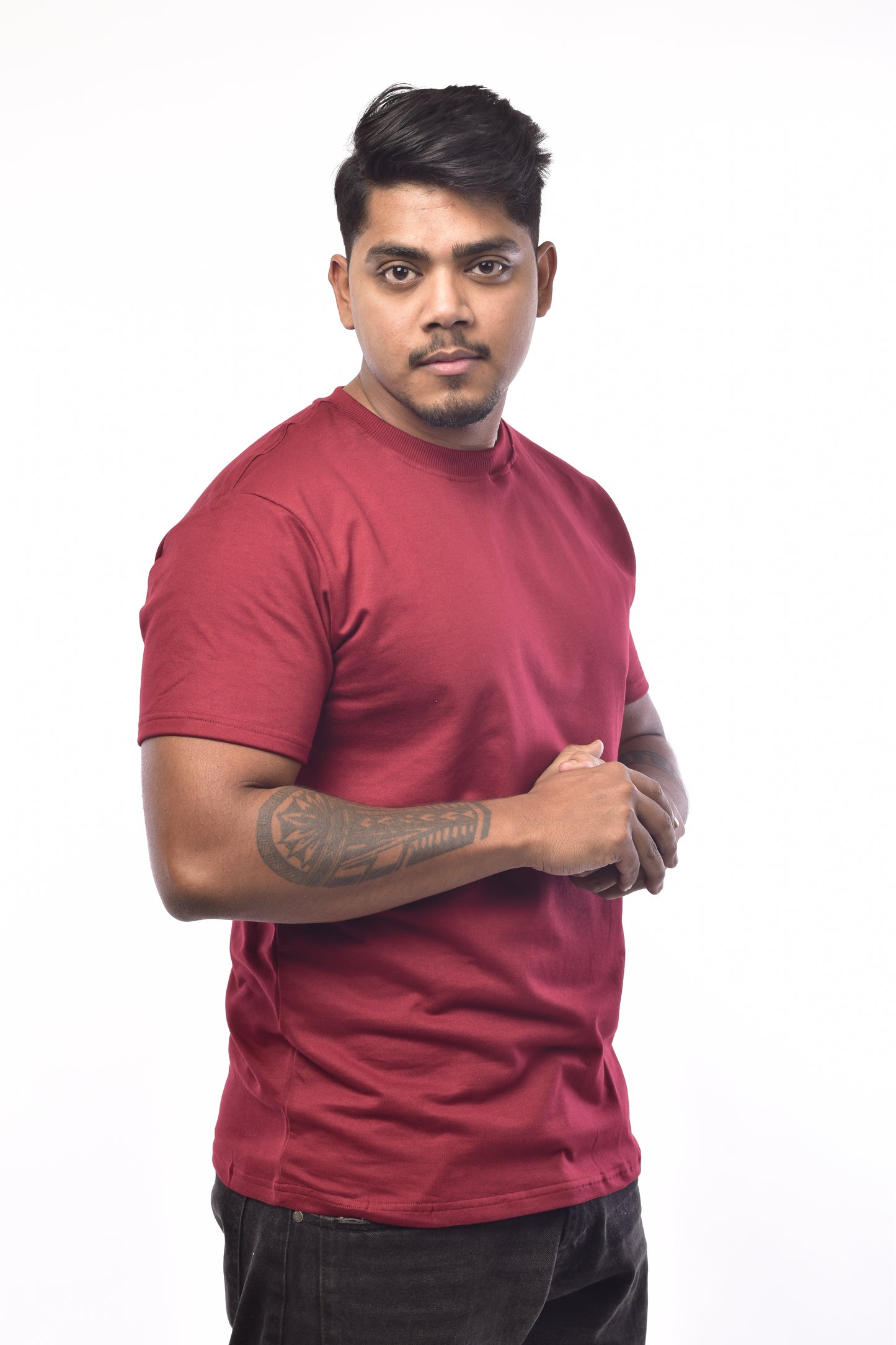 La Maroon T shirt Regular 240GSM