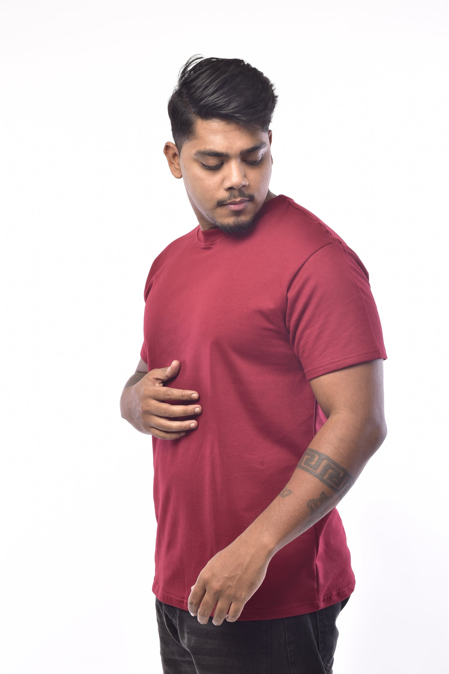 La Maroon T shirt Regular 240GSM