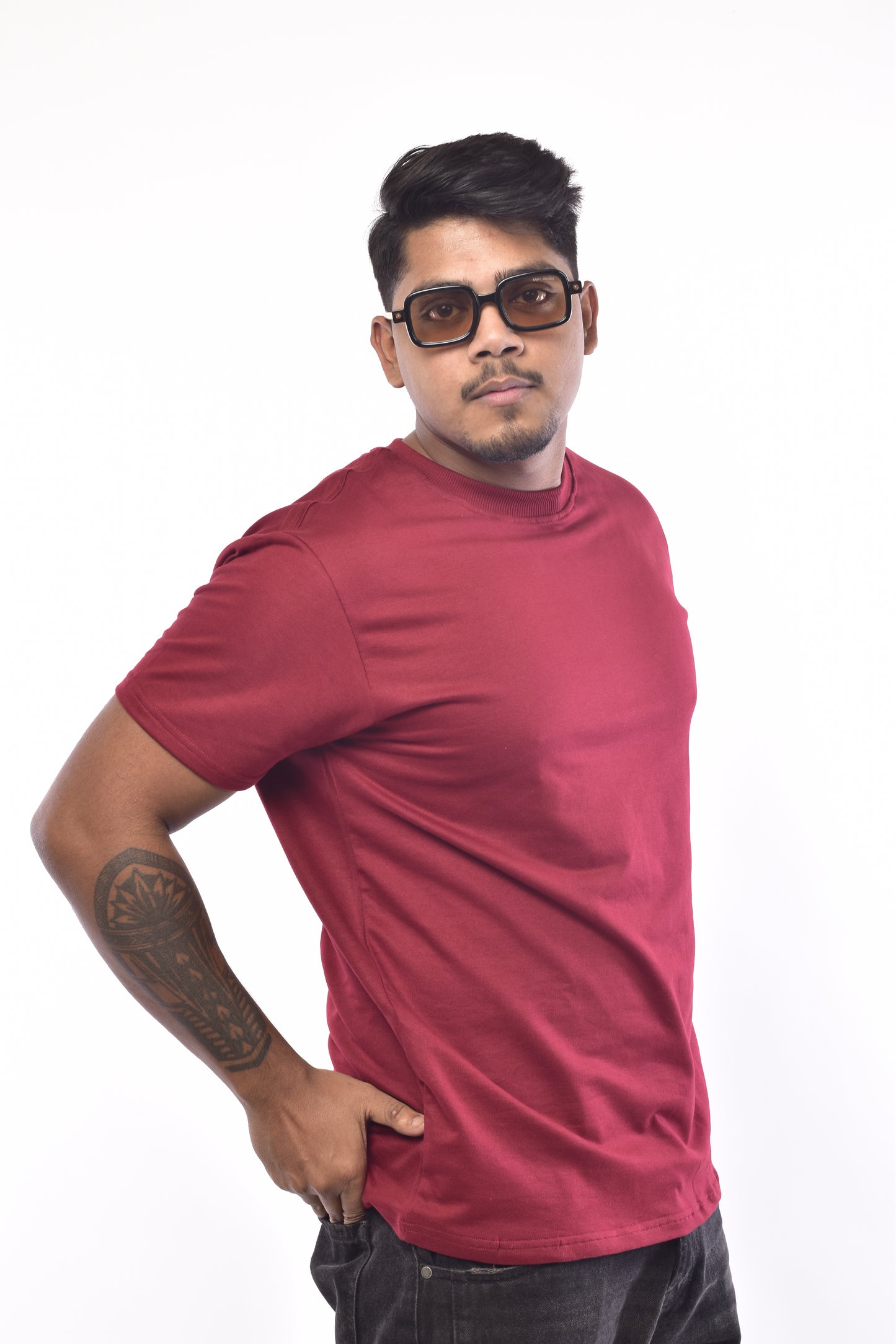 La Maroon T shirt Regular 240GSM