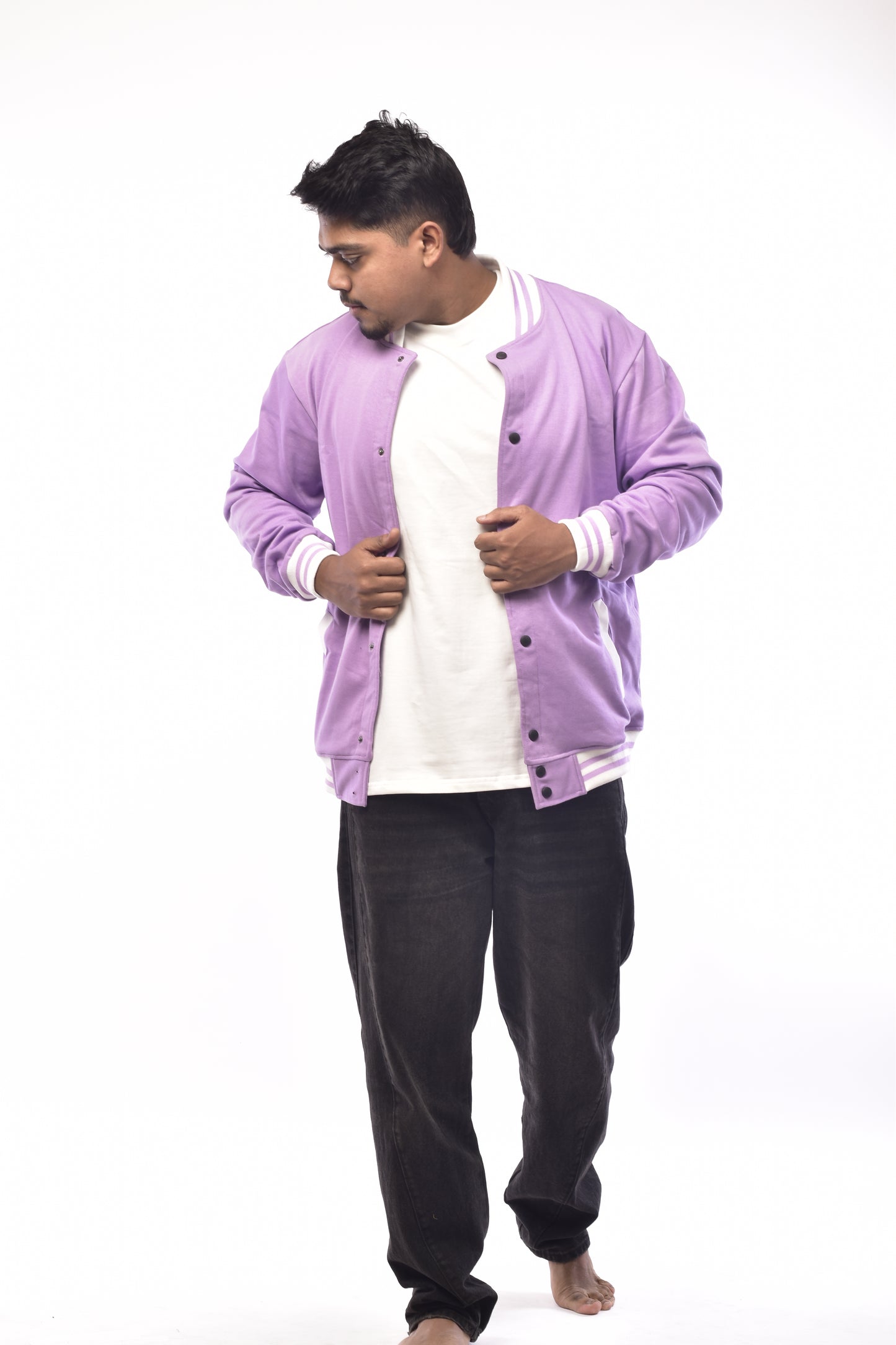 Varsity Jacket Lavender