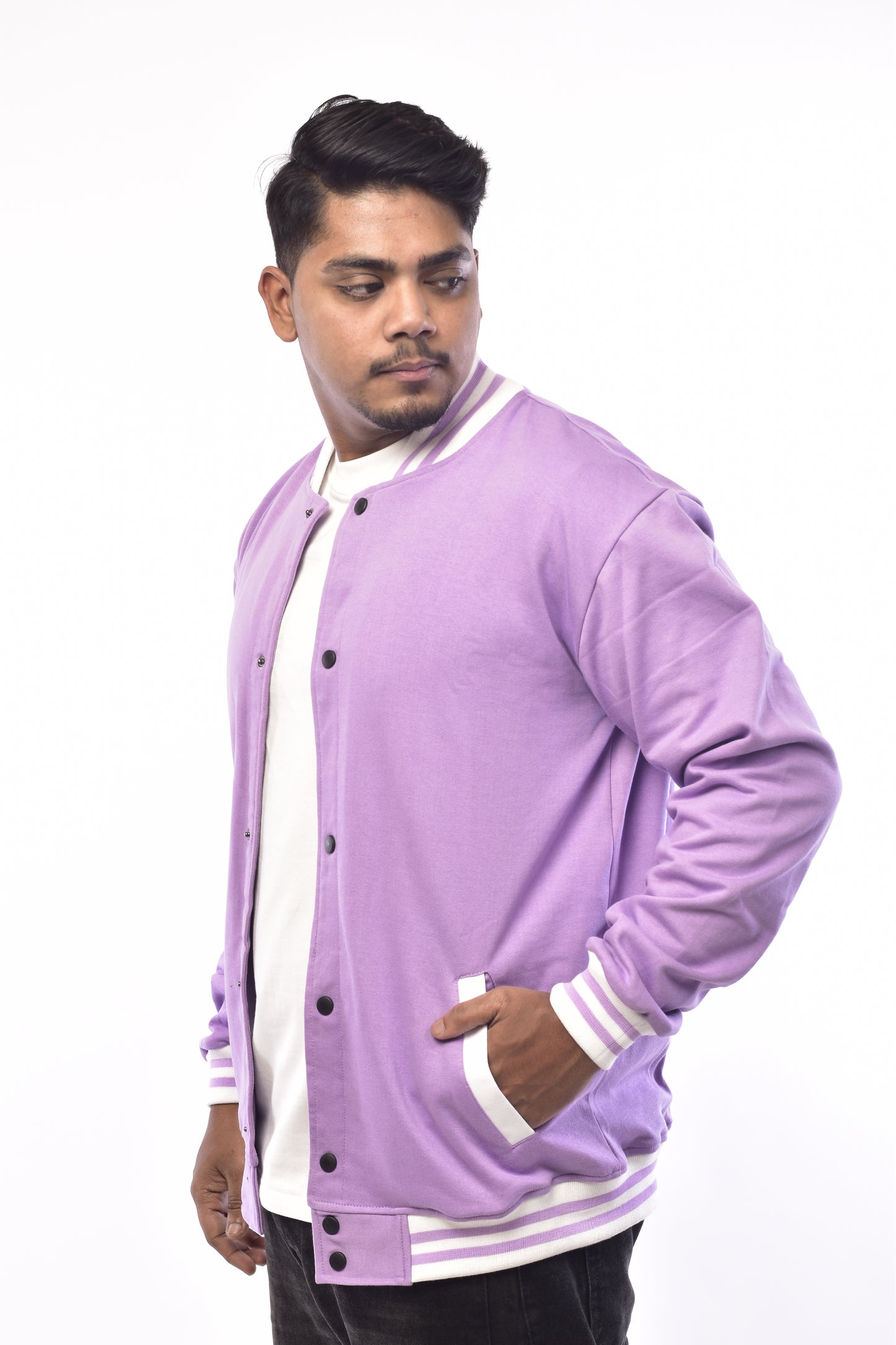 Varsity Jacket Lavender