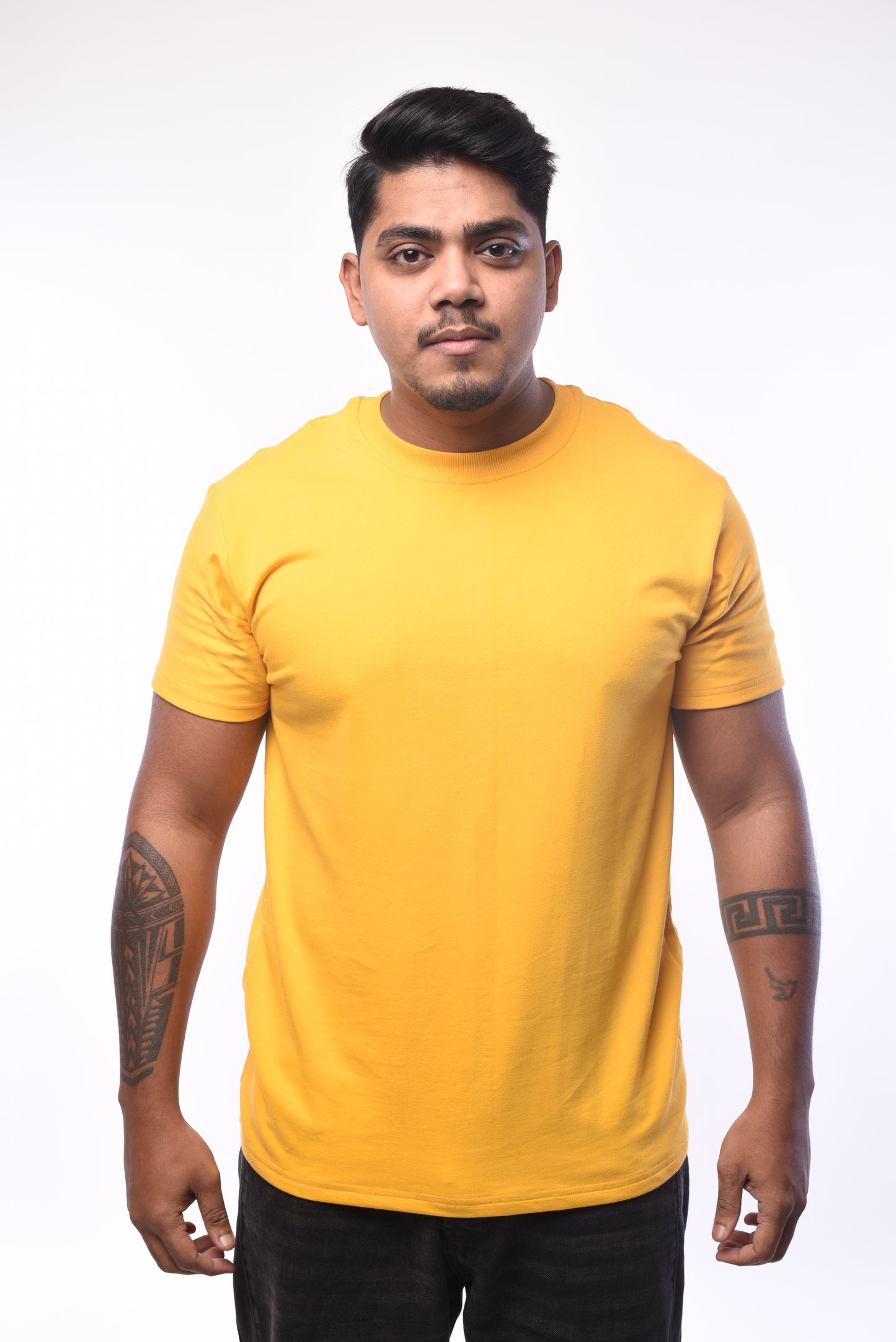 Mustard Yellow Regular Tshirts 240GSM