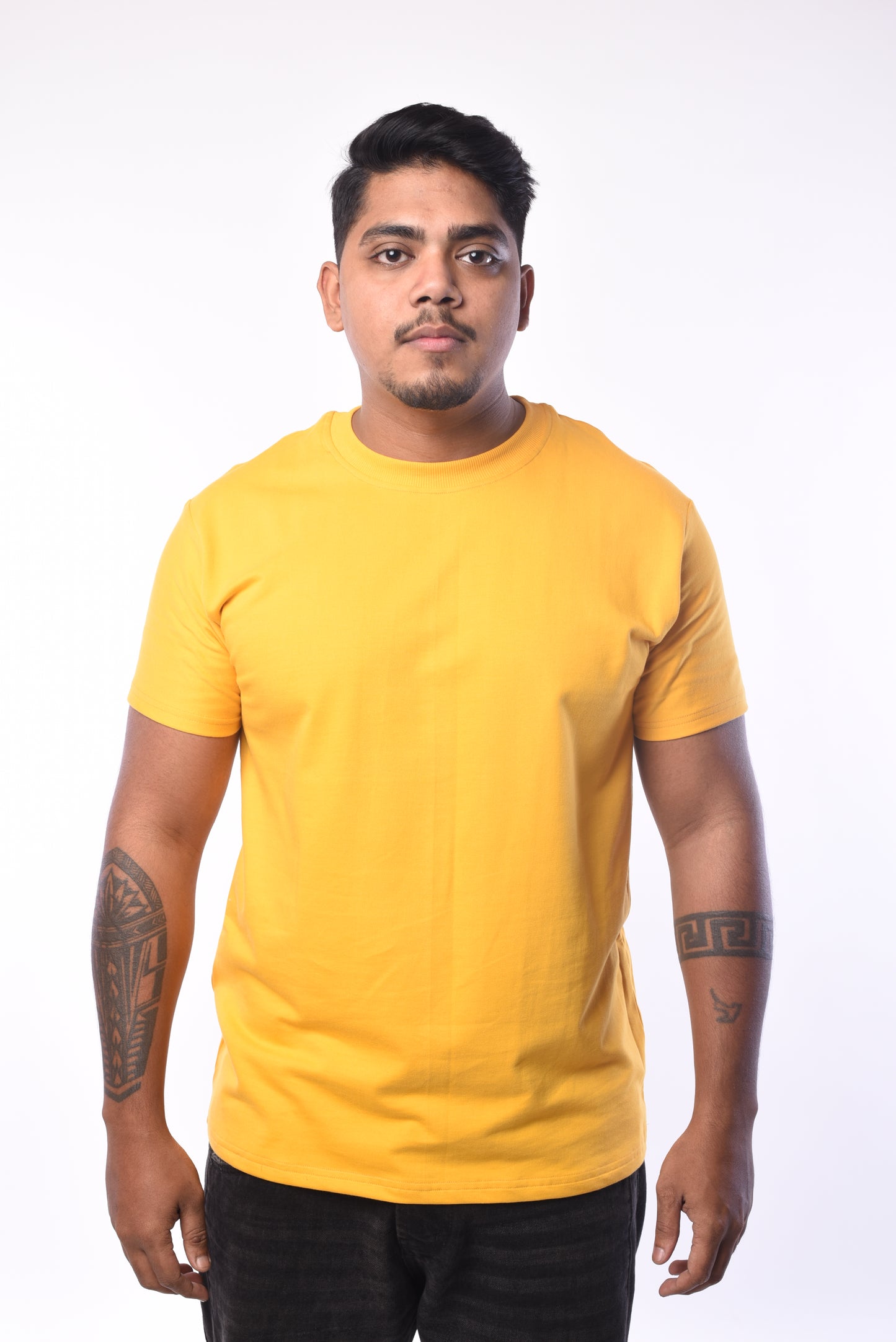 Mustard Yellow Regular Tshirts 240GSM