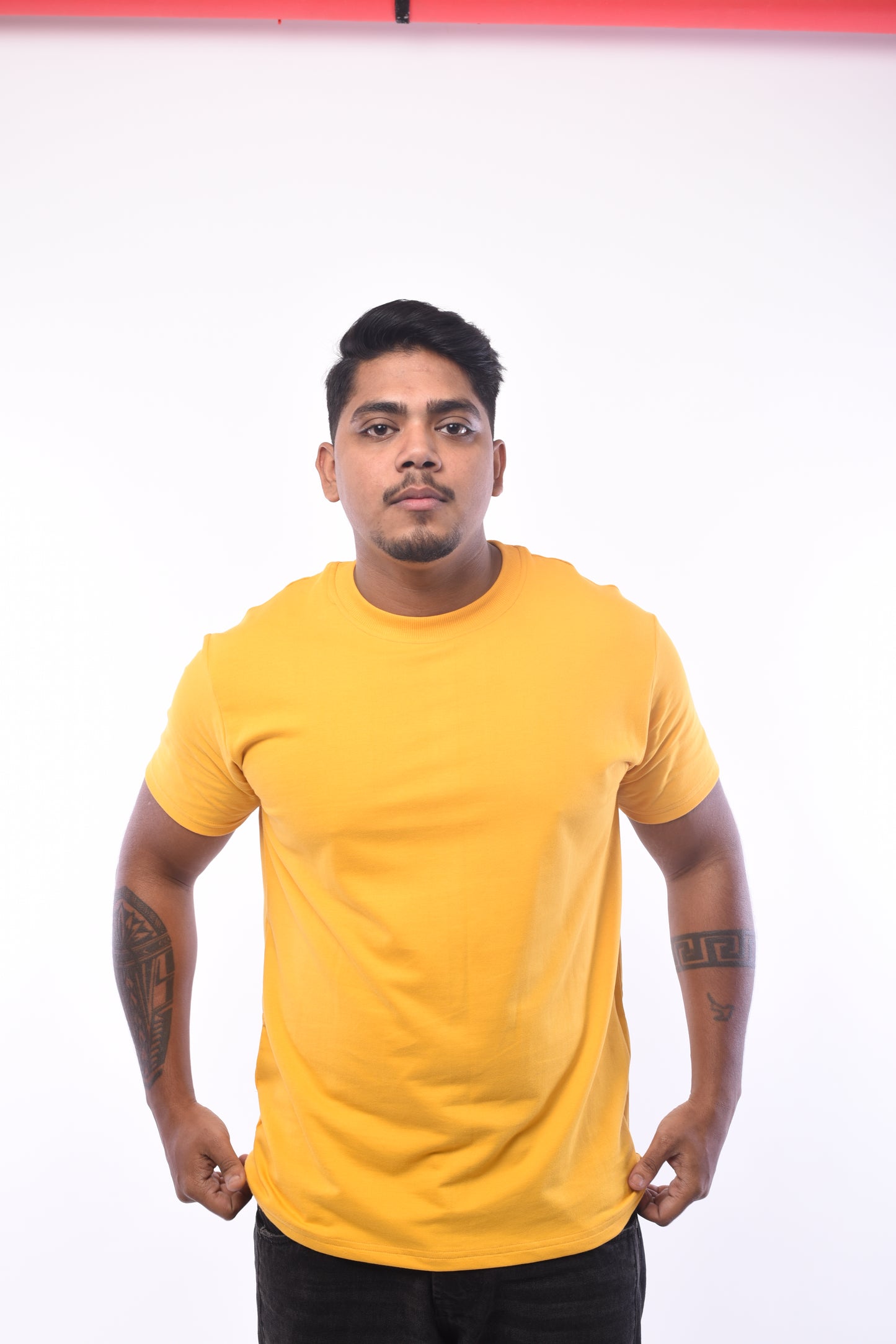 Mustard Yellow Regular Tshirts 240GSM