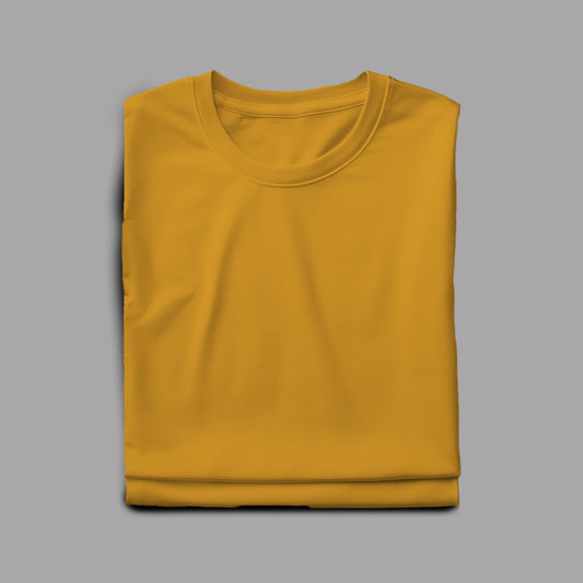 Solid T-Shirt Yellow